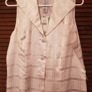 Vest, creamy off white